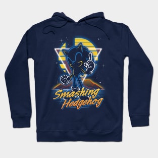 Retro Smashing Hedgehog Hoodie